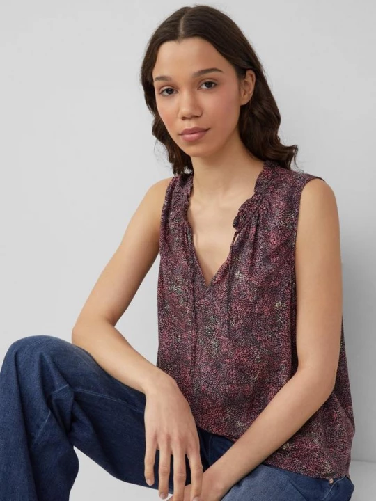 Foto van product Mouwloze blouse van viscose QS