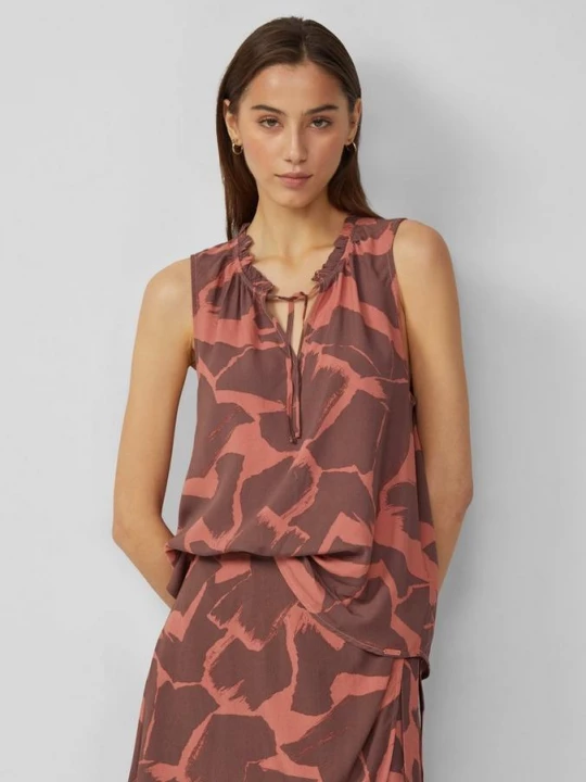 Foto van product Mouwloze blouse van viscose QS