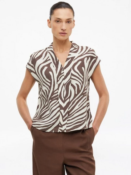 Foto van product Mouwloze viscose blouse met V-halslijn s.Oliver