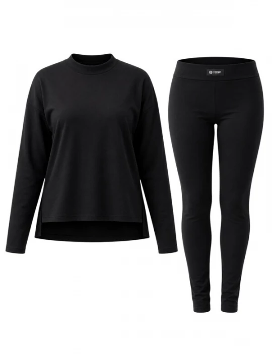 Foto van product Mowi Fit Trainingspak 'Lange Mouwen Legging Set' zwart