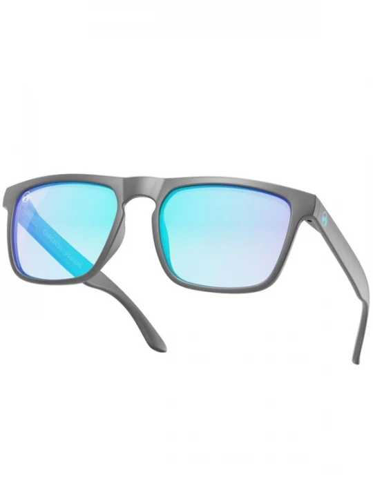 Foto van product Mowmow Sportzonnebril 'MowMow Thor Sunglasses - Polarized - Men - Women - Black' lichtblauw