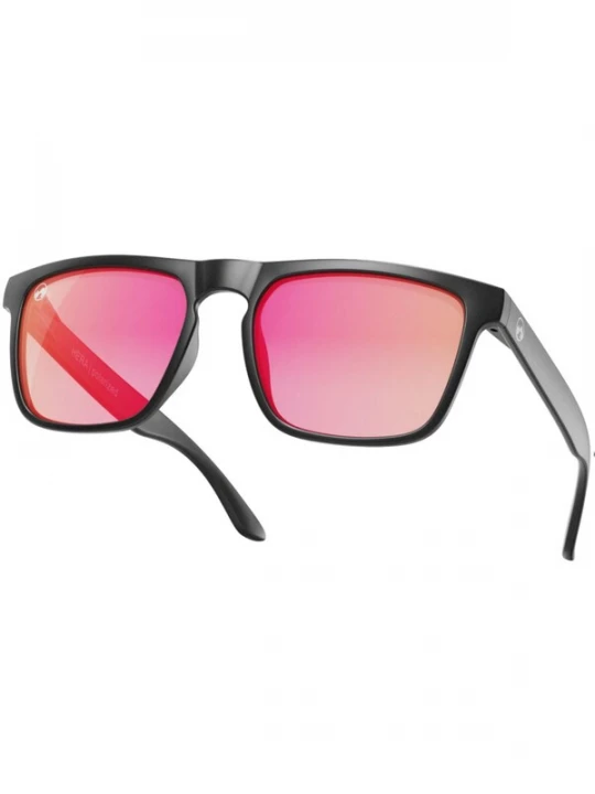 Foto van product Mowmow Sportzonnebril 'MowMow Thor Sunglasses - Polarized - Men - Women - Black' rood