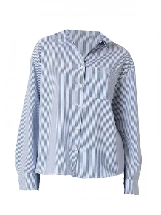 Foto van product Moxx Paris Blouse blauw / wit