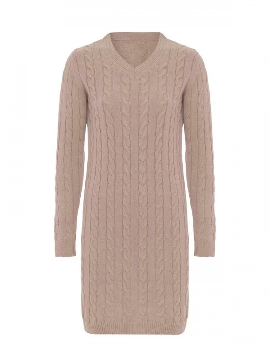 Foto van product Moxx Paris Gebreide jurk beige