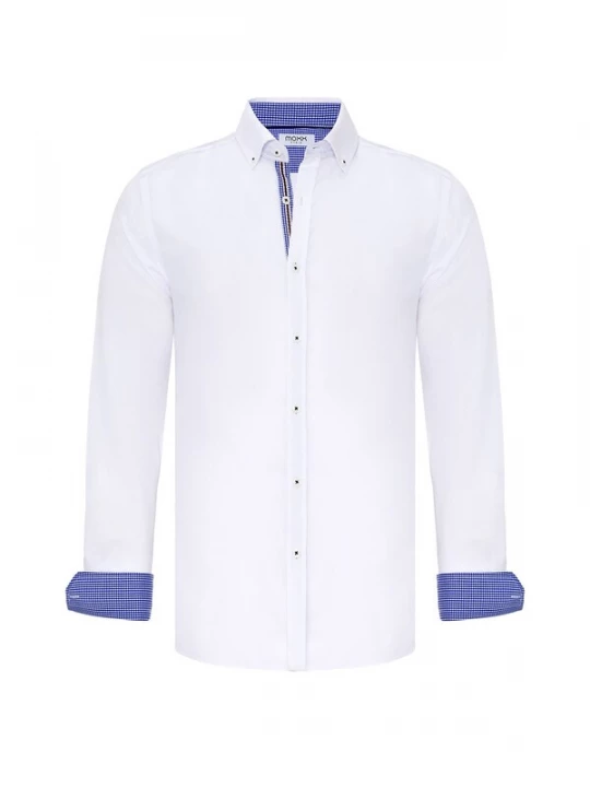 Foto van product Moxx Paris Overhemd blauw / wit