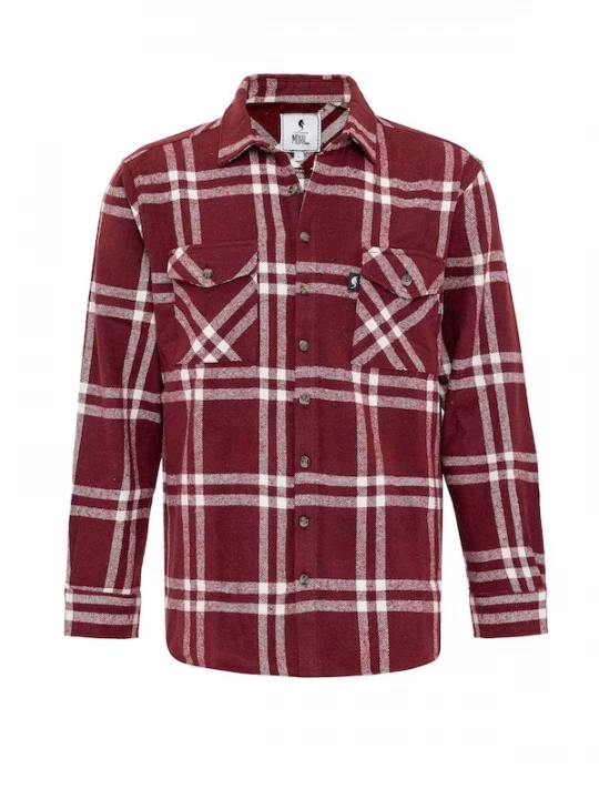 Foto van product Moxx Paris Overhemd bordeaux / wit