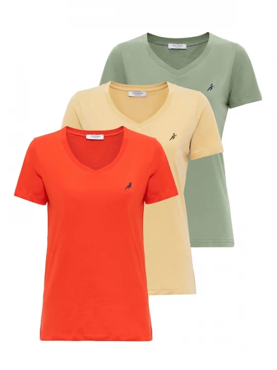 Foto van product Moxx Paris Shirt beige / groen / rood