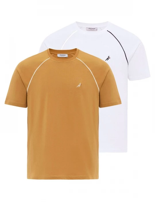 Foto van product Moxx Paris Shirt camel / zwart / wit