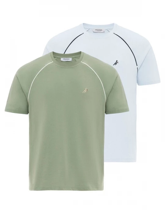 Foto van product Moxx Paris Shirt lichtblauw / groen