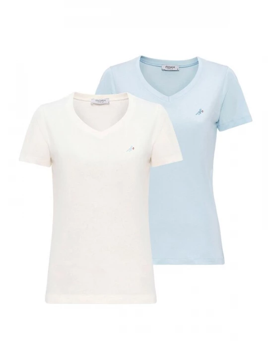 Foto van product Moxx Paris Shirt lichtblauw / pueblo / wit