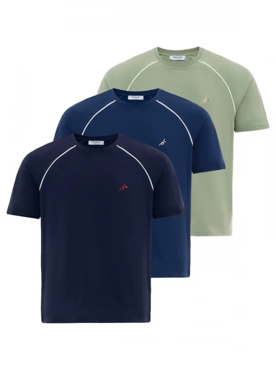 Foto van product Moxx Paris Shirt navy / nachtblauw / groen / wit