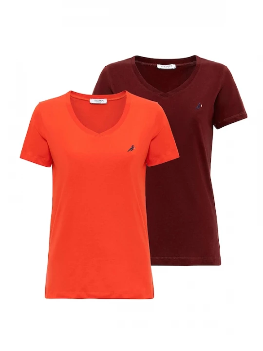 Foto van product Moxx Paris Shirt oranje / bourgogne