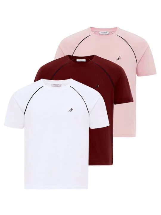 Foto van product Moxx Paris Shirt pink / bordeaux / zwart / wit