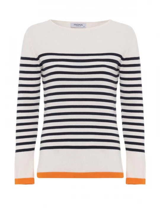 Foto van product Moxx Paris Trui ecru / navy / oranje
