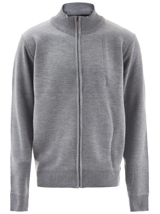 Foto van product Mozzaar Gebreid vest lichtgrijs
