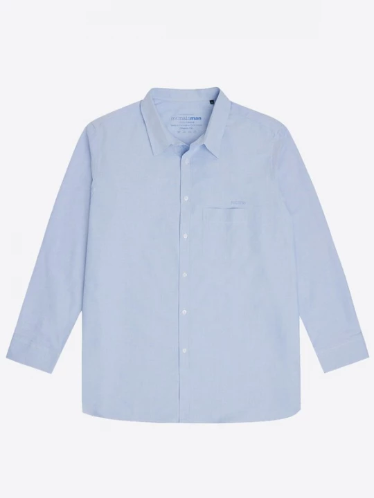 Foto van product Mr Main Man Overhemd 'Oxford Shirt' lichtblauw