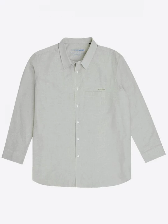 Foto van product Mr Main Man Overhemd 'Oxford Shirt' olijfgroen