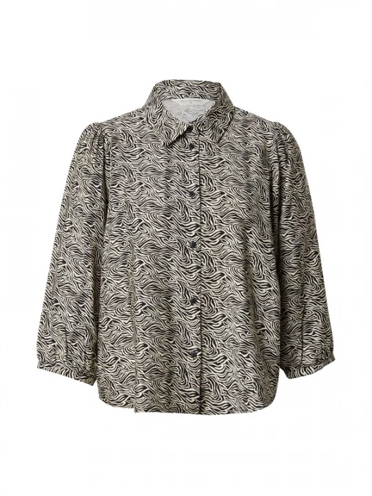 Foto van product MSCH COPENHAGEN Blouse 'Cielo Amabella' beige / zwart