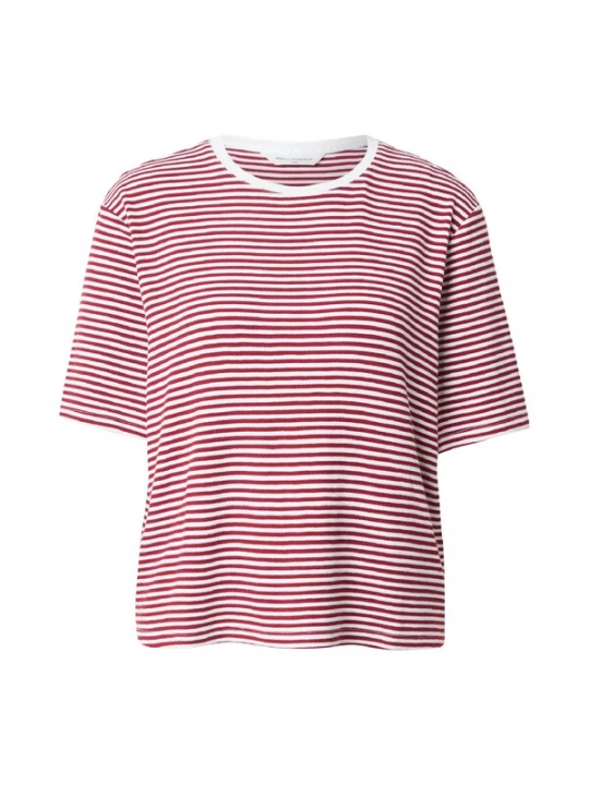 Foto van product MSCH COPENHAGEN Shirt 'Jana' bloedrood / wit
