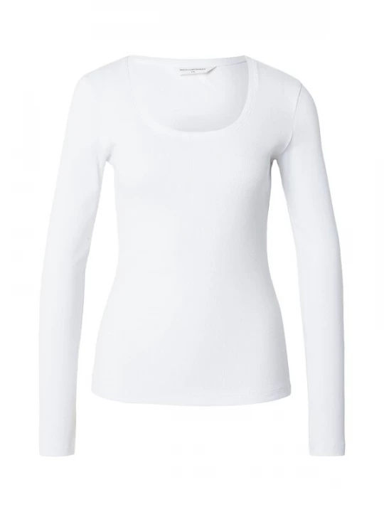 Foto van product MSCH COPENHAGEN Shirt 'Jeanie Rasm' wit