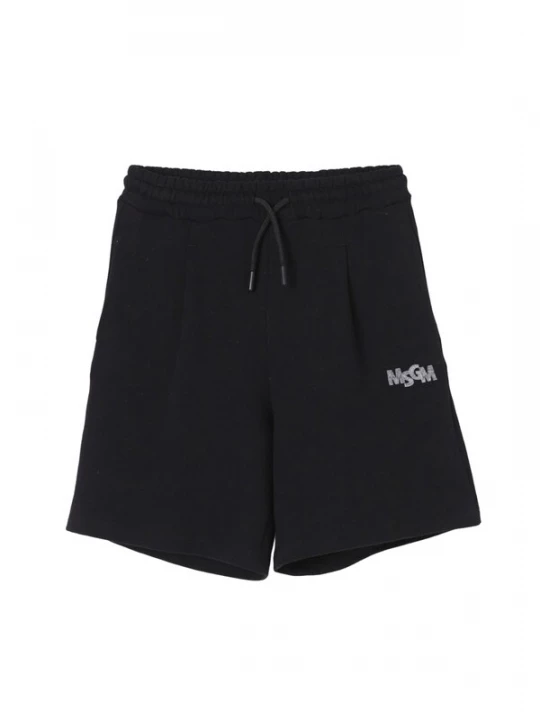 Foto van product MSGM Broek 'Bermuda felpa nero per bambino' zwart