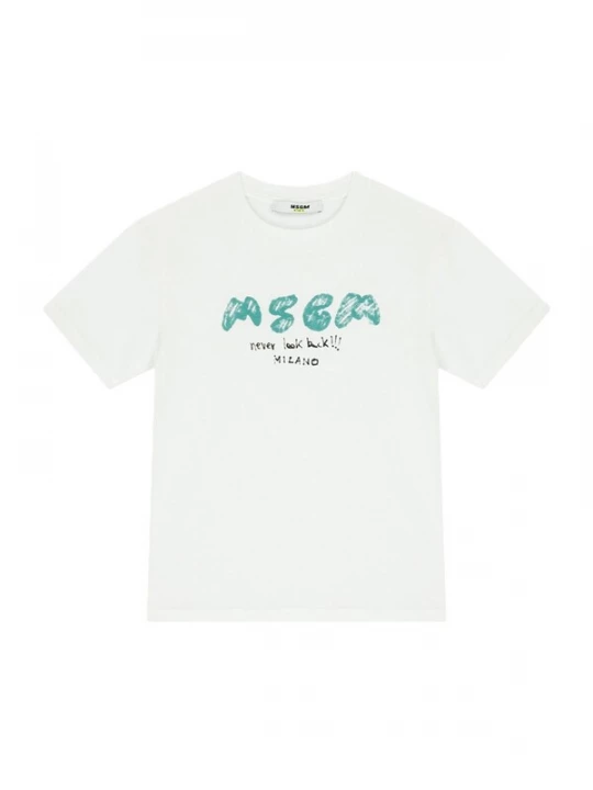 Foto van product MSGM Shirt 'T-shirt bianca per bambino' wit
