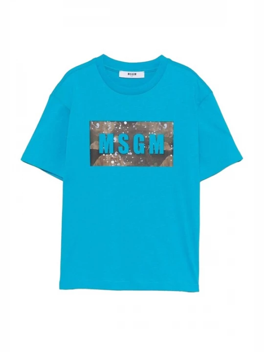 Foto van product MSGM Shirt 'T-shirt celeste per bambino' lichtblauw