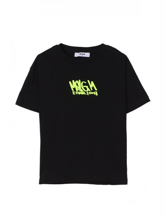 Foto van product MSGM Shirt 'T-shirt nera per bambino' zwart