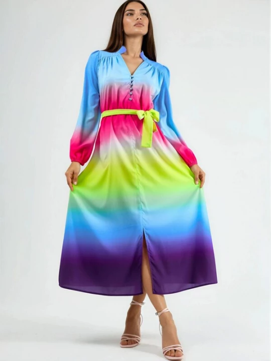 Foto van product MSN Collection Blousejurk gemengde kleuren