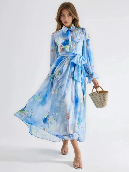 Foto van product MSN Collection Jurk blauw