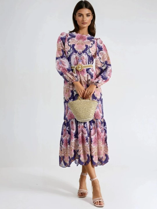 Foto van product MSN Collection Jurk gemengde kleuren