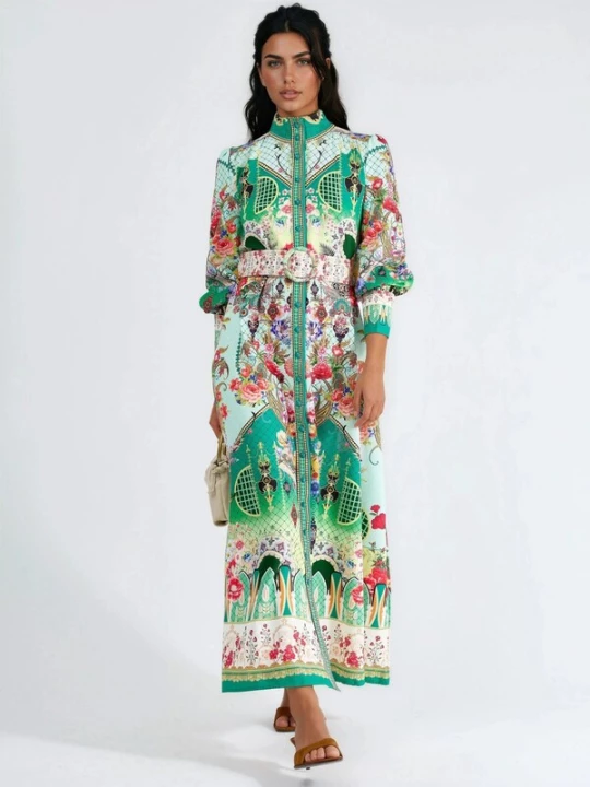 Foto van product MSN Collection Jurk groen