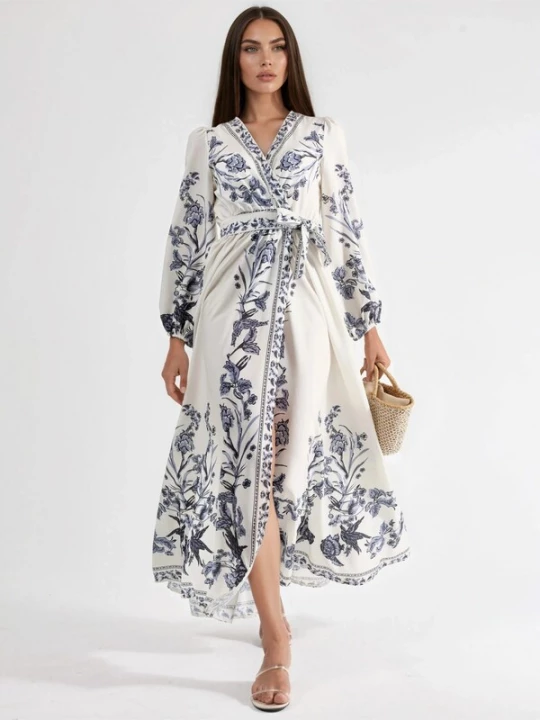 Foto van product MSN Collection Jurk opaal / zwart / wit