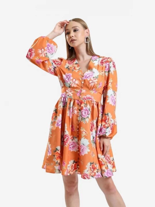 Foto van product MSN Collection Jurk pink / wit