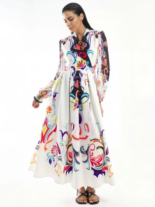 Foto van product MSN Collection Jurk zwart / wit