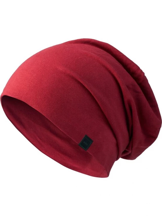 Foto van product MSTRDS Muts ' Jersey Beanie ' bruin / donkerrood