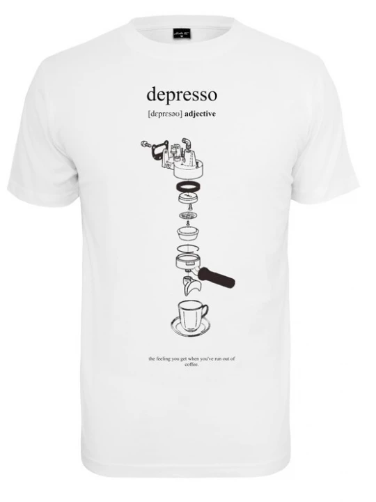 Foto van product MT Men Shirt 'Depresso' zwart / wit