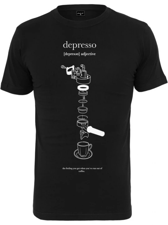 Foto van product MT Men Shirt 'Depresso' zwart / wit