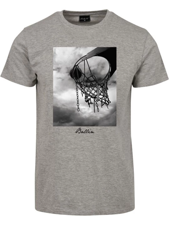 Foto van product MT Men Shirt grijs gemêleerd / zwart / wit