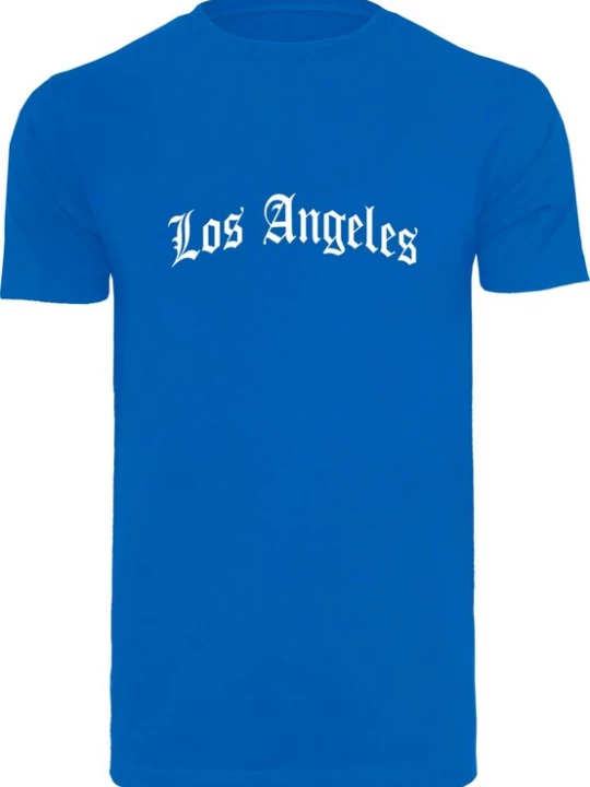 Foto van product MT Men Shirt 'Los Angeles' kobaltblauw / offwhite