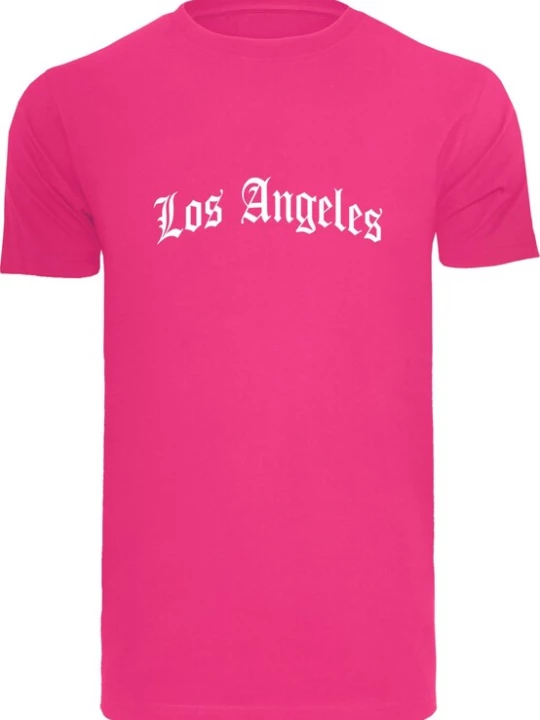 Foto van product MT Men Shirt 'Los Angeles' pink / wit