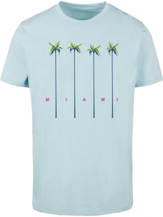 Foto van product MT Men Shirt 'Miami' navy / lichtblauw / grasgroen / fuchsia