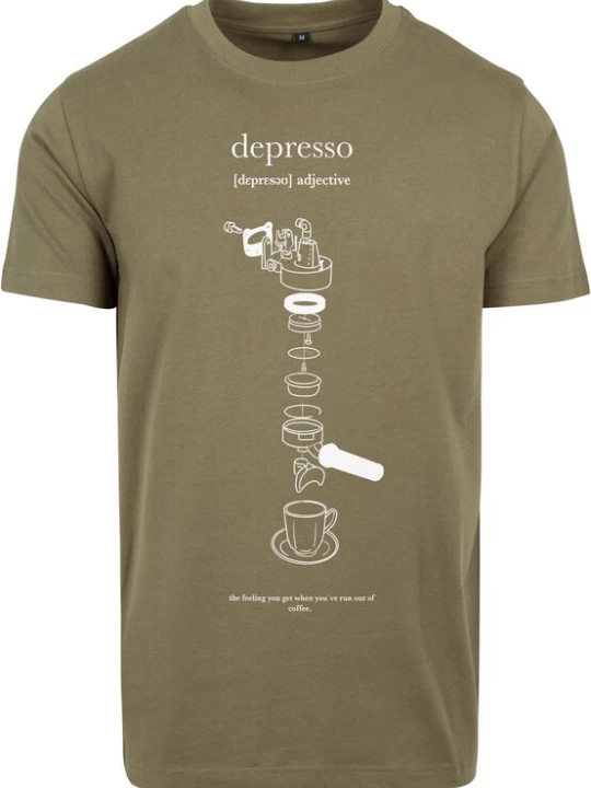 Foto van product MT Men Shirt olijfgroen / wit