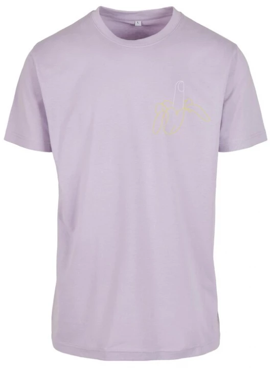 Foto van product MT Men Shirt 'Rude Banana' geel / pastellila / wit
