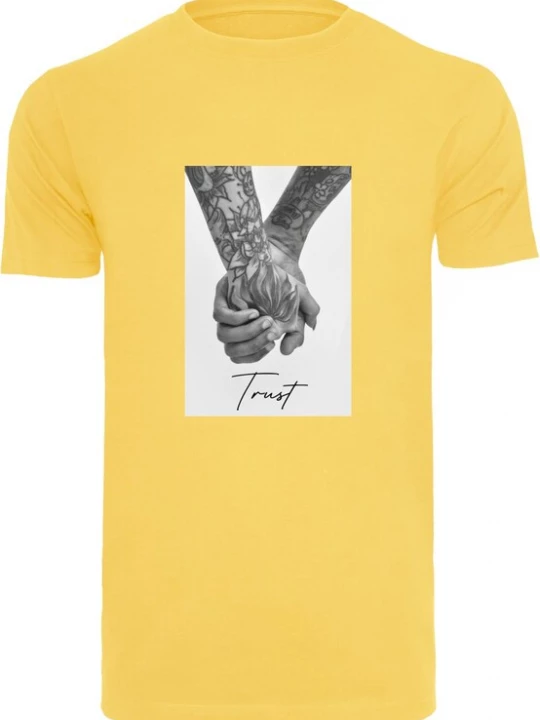 Foto van product MT Men Shirt 'Trust 2.0' geel / grijs / wit