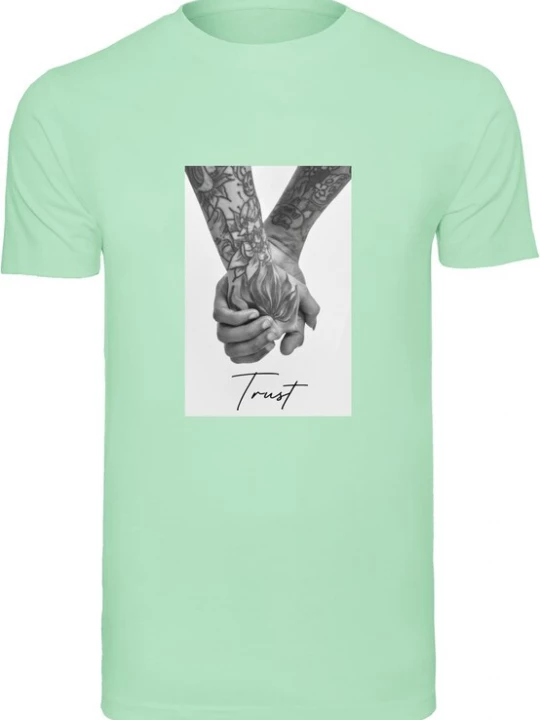 Foto van product MT Men Shirt 'Trust 2.0' mintgroen / zwart / wit