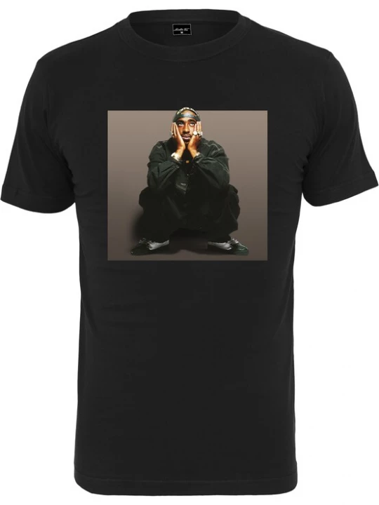 Foto van product MT Men Shirt 'Tupac Sitting Pose' lichtbeige / bruin / donkergroen / zwart