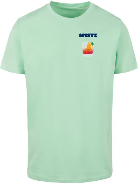 Foto van product MT Men Shirt 'Vintage Spritz' navy / mintgroen / oranje / lichtrood