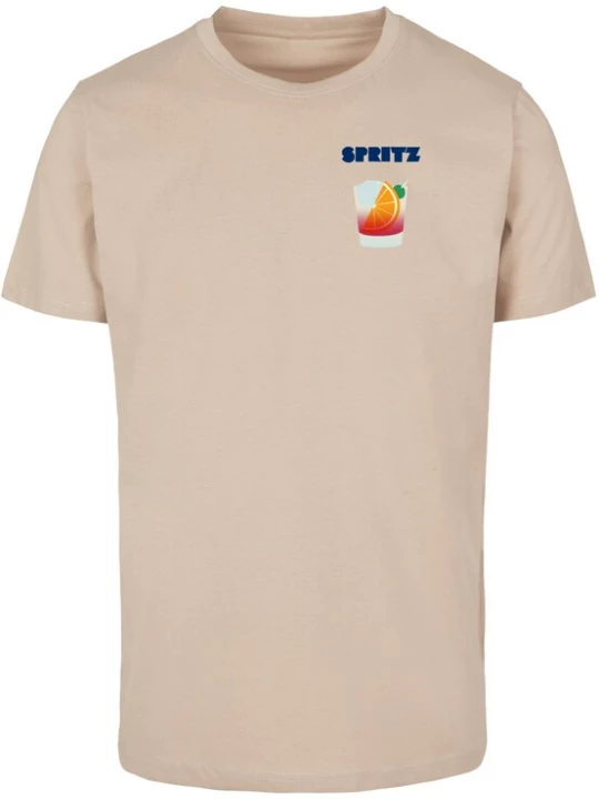 Foto van product MT Men Shirt 'Vintage Spritz' sand / blauw / oranje / kersrood / wit