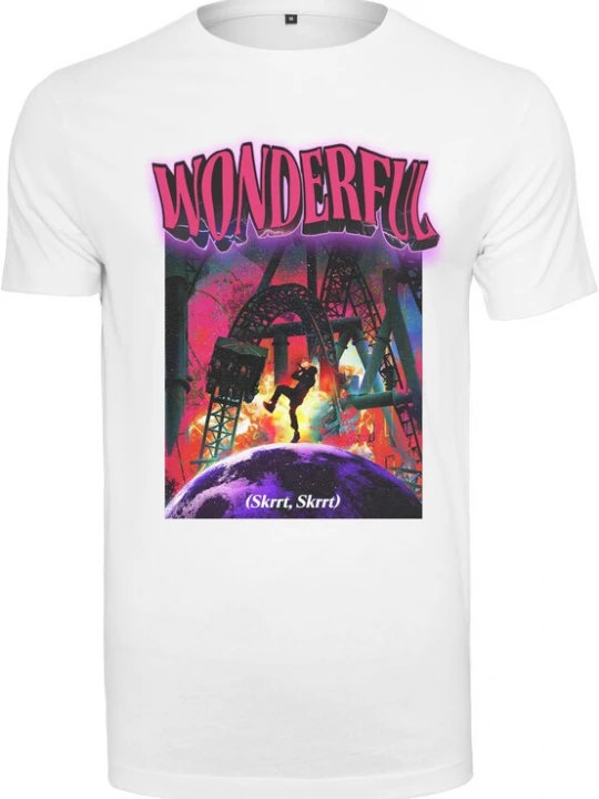 Foto van product MT Men Shirt 'Wonderful' donkerlila / oranje / pink / wit